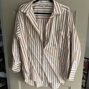 Striped button down